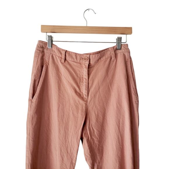 Eileen Fisher Organic Cotton Hemp Pants Pink Size 6 - Picture 2 of 9